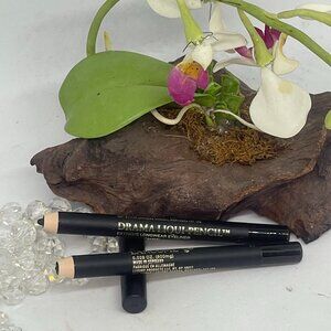 2x Lancome Drama Liqui-Pencil Eyeliner - Intense Black- .028 oz Travel Size-New*